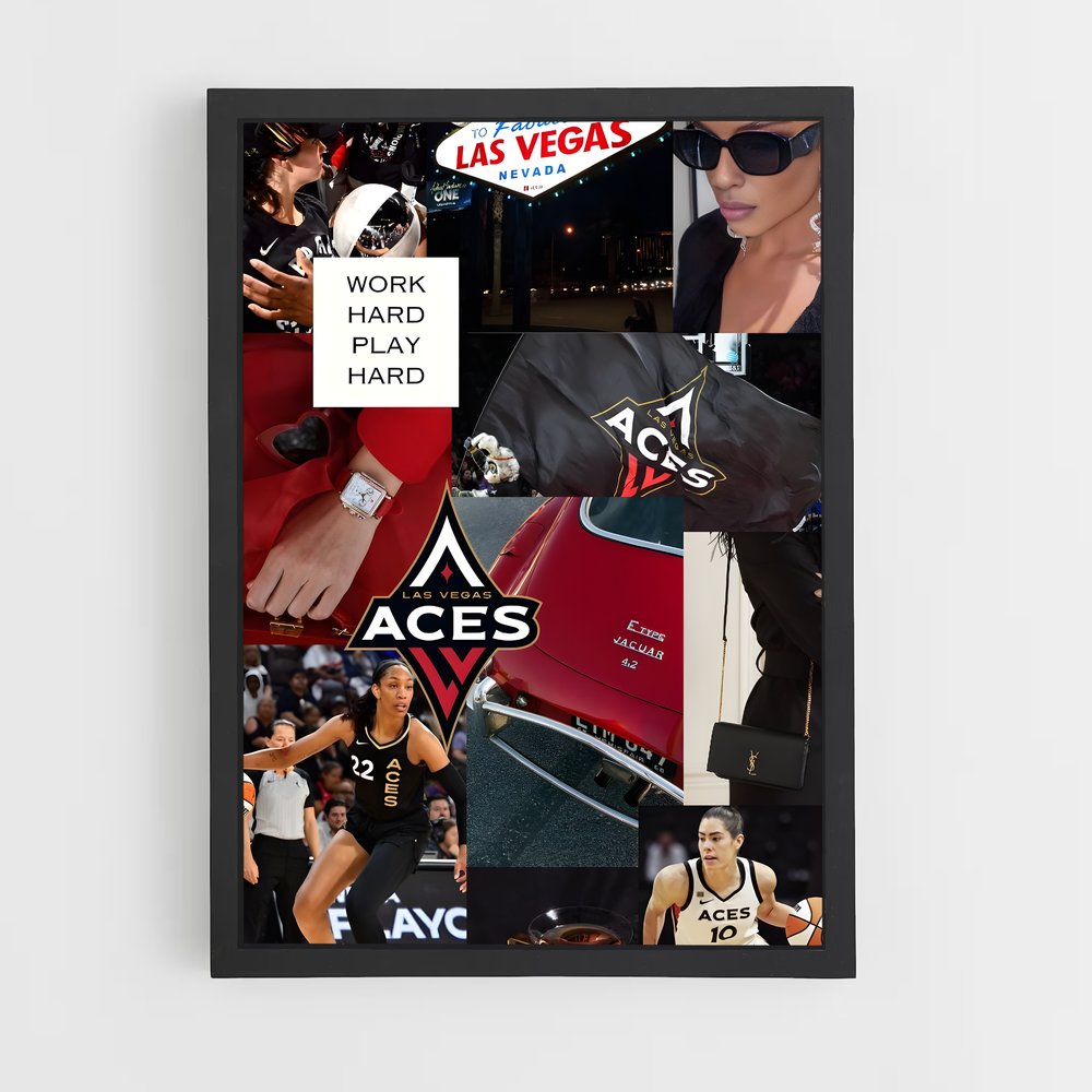 Poster Vegas Vibes – affiche Basketball (vue 2)